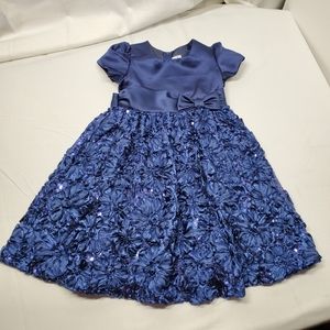 Rare Editions Royal Blue Formal Dress Girls 4T, 4